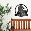 Custom Horse Silhouette Metal Wall Art Farmhouse Outdoor Barn Sign Gift Horse Lovers Farmers