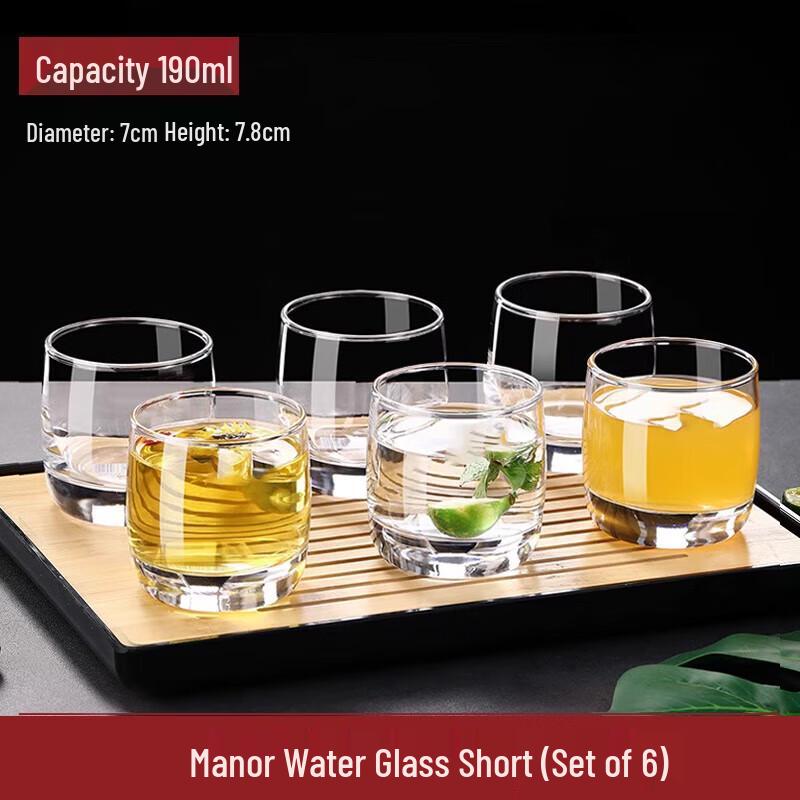 Zhuo Pu Heat-Resistant Glass Cups (6-Pack)
