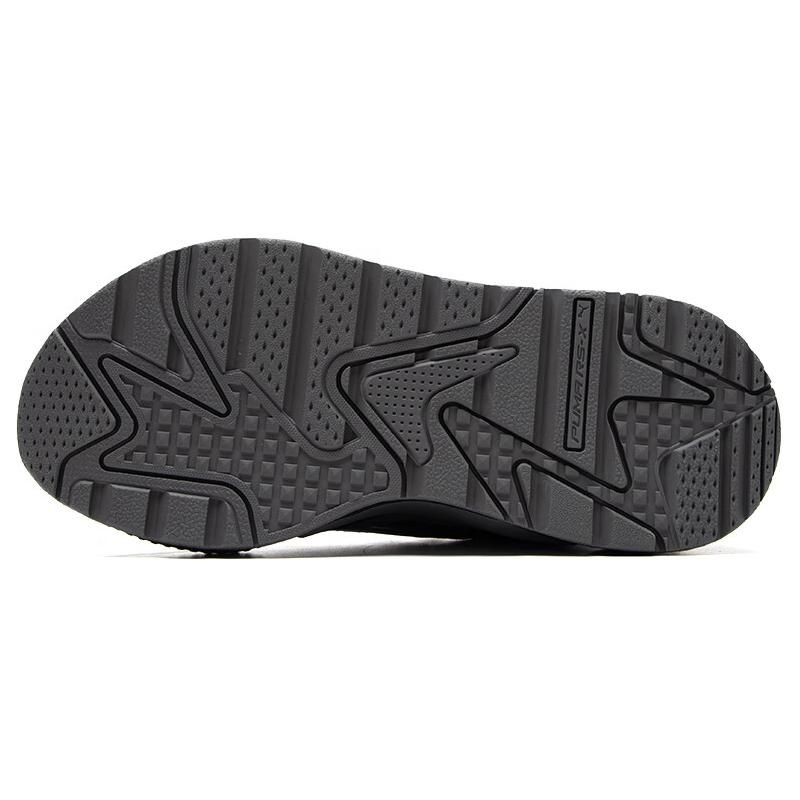 Puma Rs-X Mesh Leather Fabric Cow Split Leather Synthetic Leather Tpu Trendy Comfortable Low-Top Dad Sneakers Unisex sneakers Black 390776-21