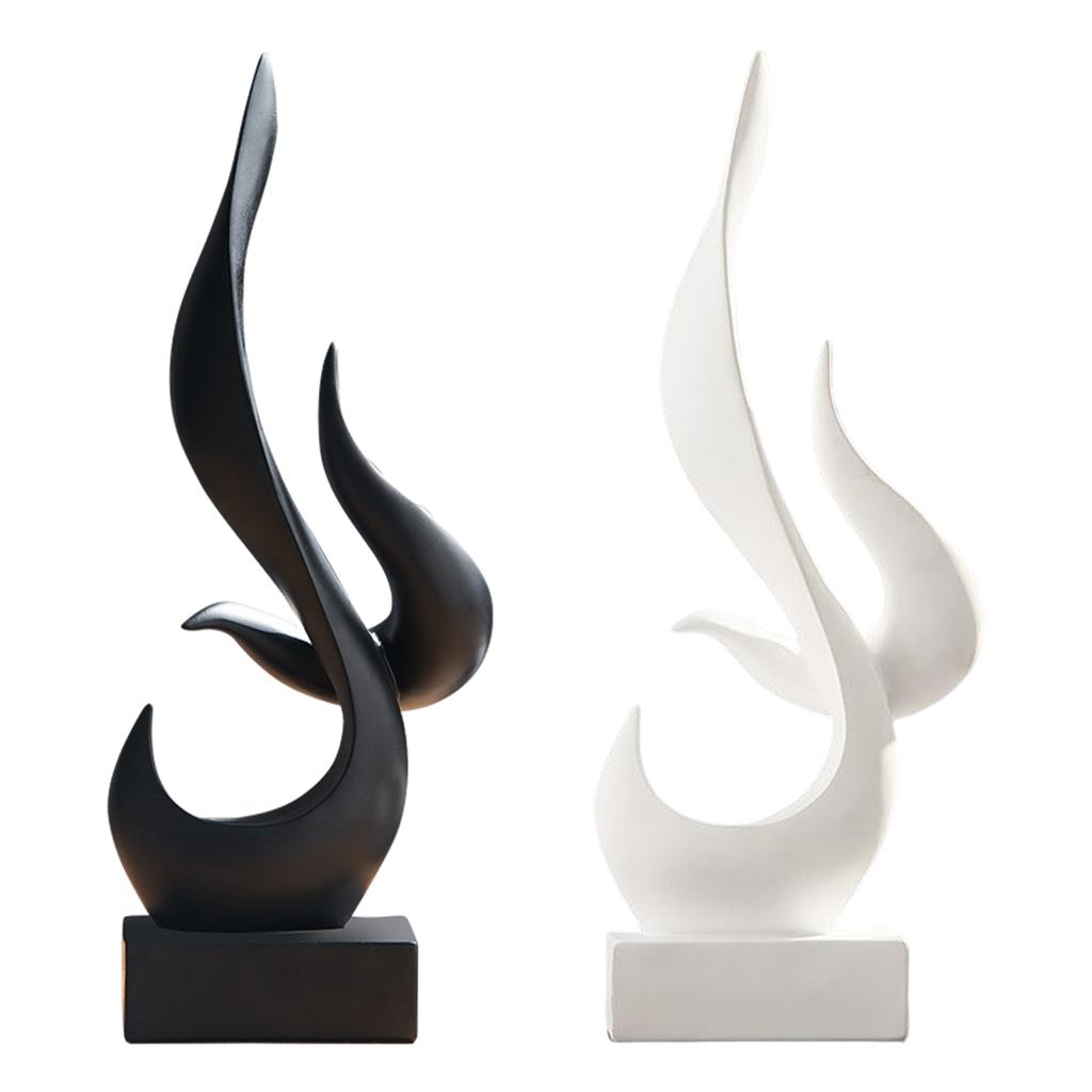 Scultura Astratta Minimalista Moderna Ornamenti a Forma di Fiamma Hotel Soggiorno Vetrina Porta Bottiglie Centrotavola Scultura