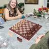 29x29cm 3 in 1 Chess Chekers Backgammon Developing Strategic Thinking Foldable Chess Board Best Gifts No  for Kids Adults