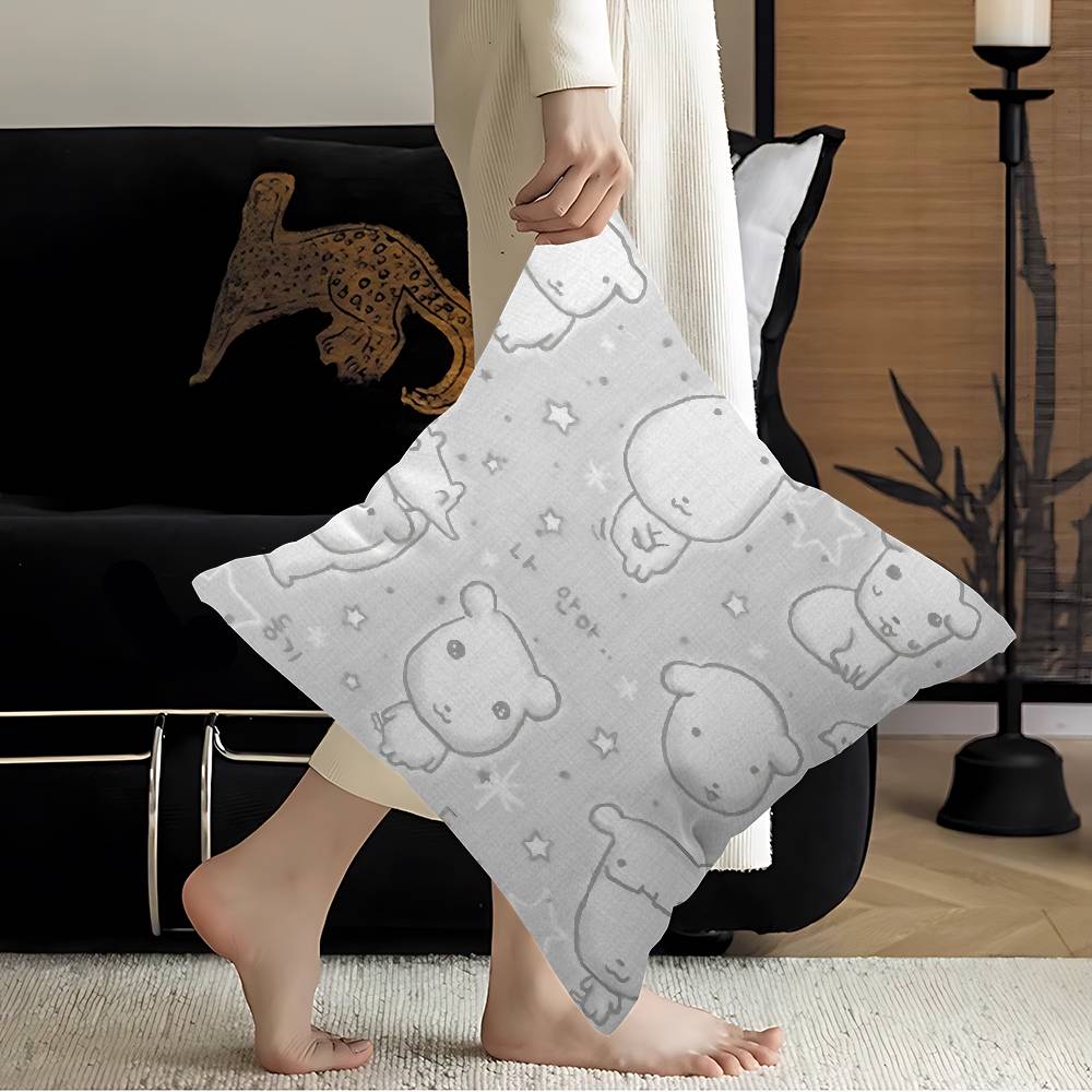 GGanadi Pillow Cover Sofa Cushion Cover Home Room Decoration Children Gift
