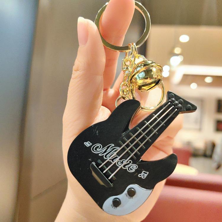 Mini Handheld Guitar Game Keychain Claw Machine Pendant for Kids