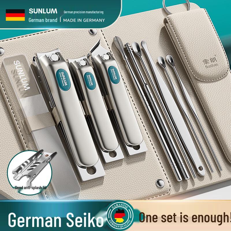 Solang Professional 10-Piece Anti-Splash Nail Grooming Kit