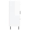 Sideboard High Gloss White 69.5 x 34 x 90 cm Engineered Wood