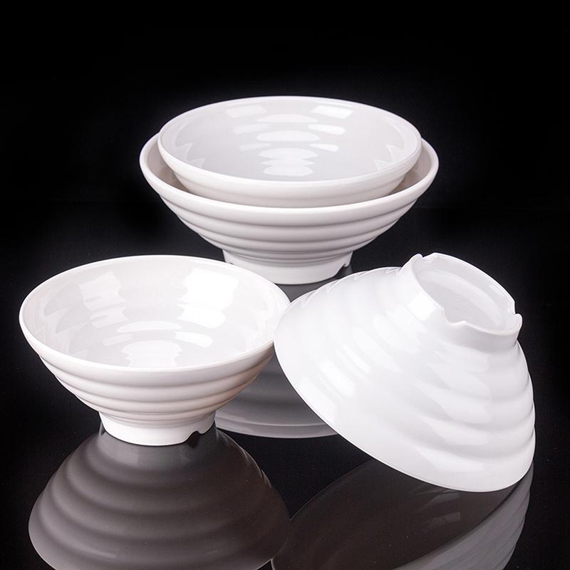 Melamine Noodle Bowl Household Plastic Tableware Restaurant Commercial Ramen Salad Bowl Thickened Not Easily Broken Soup Bowls