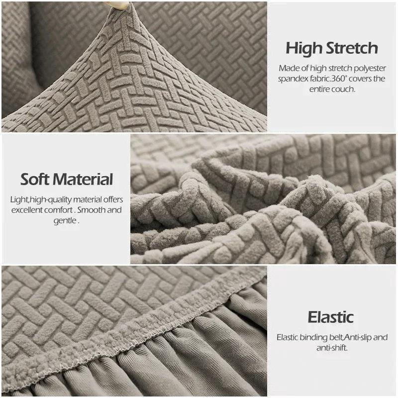 Thick Jacquard Sofa Seat Cover Elastic Sofa Cover Protector Couch Cover For Sofa Anti-Dust Removable Sofa Cushion Slipcover