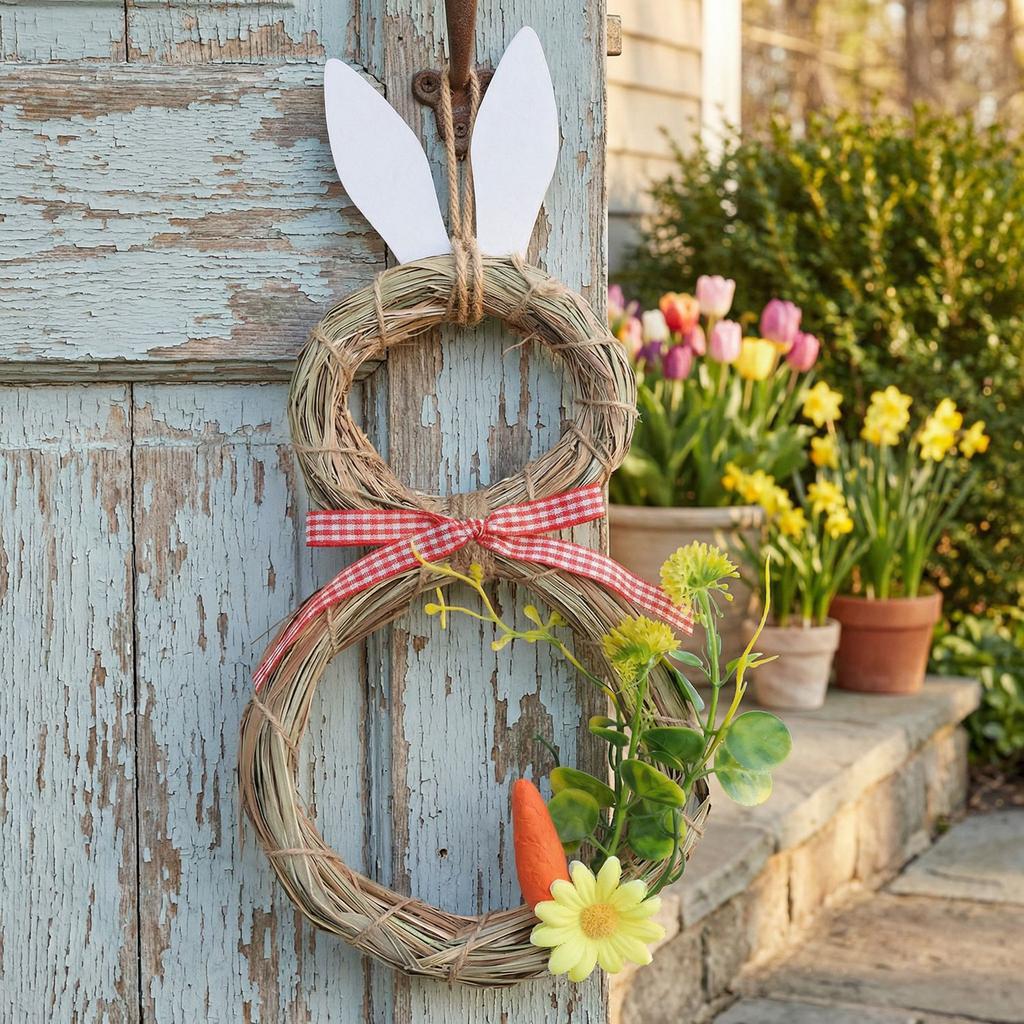 Påskhalmkaninprydnader, Fönster- och Butiksinredning, Heminredningsdekorationer