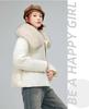 Women’s Short Big Fur Lapel Drawstring Warm Winter Jacket