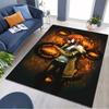 Steins Gate Anime Area Rug, Non Slip Floor Mat, Makise Kurisu Gear Print Carpet for Living Room Bedroom Home Decor