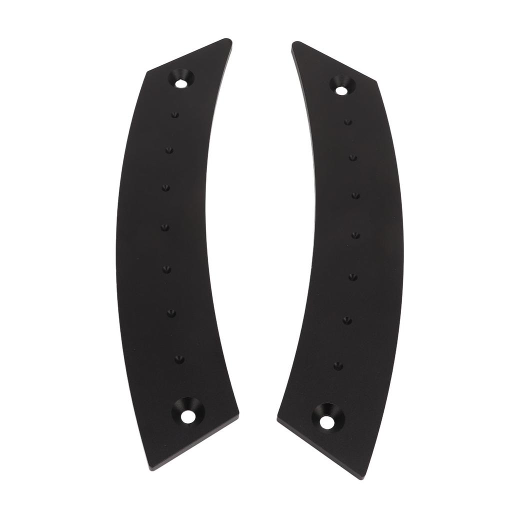 2pcs Door Panel Pull Handle Set Aluminium Alloy Labor Saving High Strength Rust Proof for Cars Black