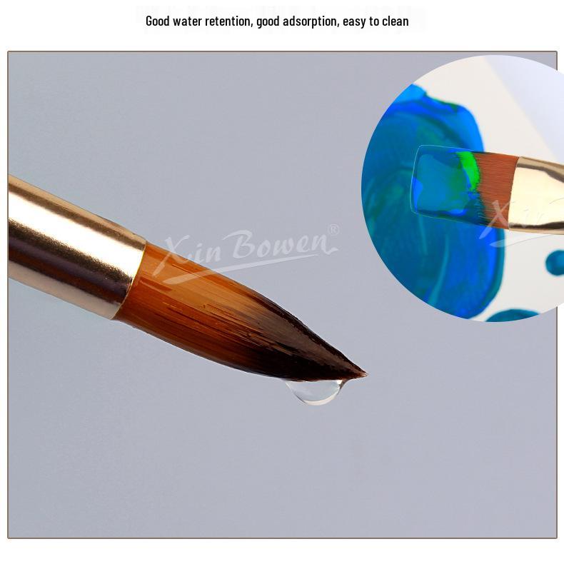 5-Piece High-Grade Nylon Hair Paint Brush Set for DIY and Student Art