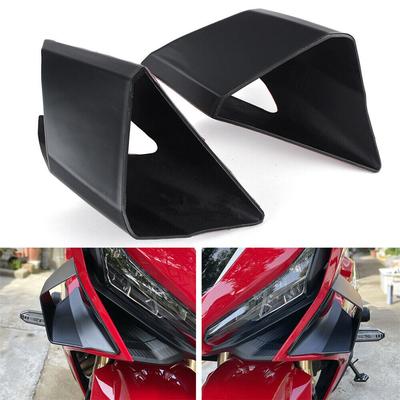 Motorcycle Front Fairing Aerodynamic Winglets Side Spoilers Decorative Dynamic Wing Kit Sticker For Sport Bike