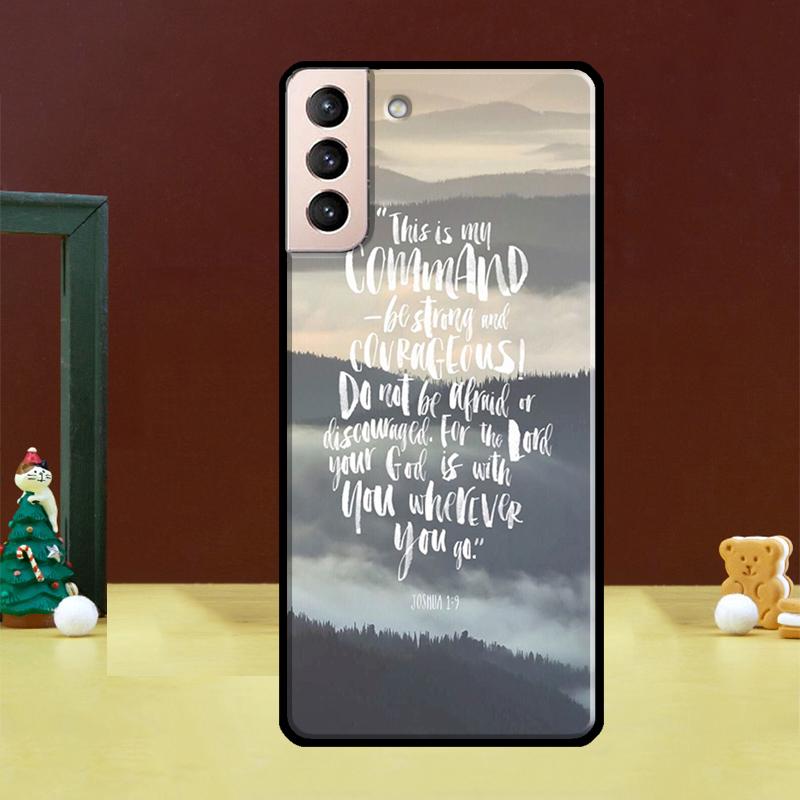 Bible Verse Quotes Phone Case For Samsung Galaxy S25 Ultra S20 S21 S22 S23 S24 Ultra S24 FE S9 S10 Plus Cover