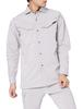 COCOS Nobuoka A-9188 4-Way Stretch Long Sleeve Shirt, Silver, Size L