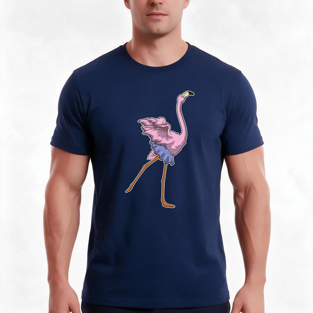 Flamingo Ballerina Ballet Tshirt Summer Casual Cotton Tee Oversized Streetwear Tops Vintage Graphic Print Unisex Unisex Unisex