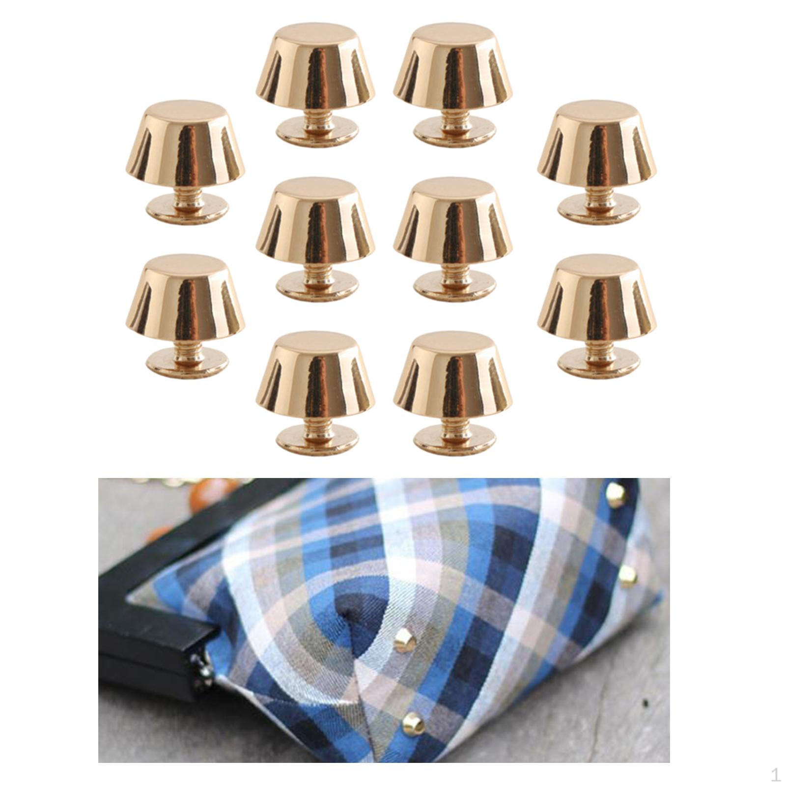 

10/12x заклепки, винты-гвоздики, шипы на спине, сделай сам, Leatcraft, сумка-куртка, цинковые ожерелья для собак, сплав Silver 12Pcs