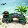 Resin Landscape Decor Aquarium Bridge Ornament, Arch Miniature Fish Tank Decor, Ornament Mini Model for Terrarium, Fairy Garden Accessories