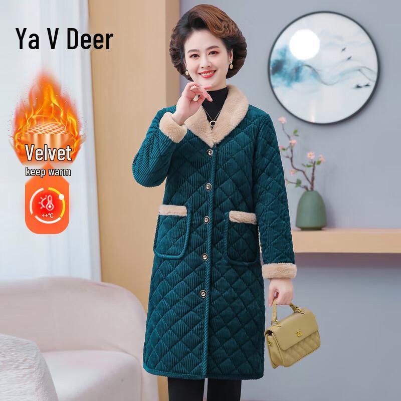 

Женское модное повседневное зимнее пальто средней длины с подкладкой Yalu 2025 XL