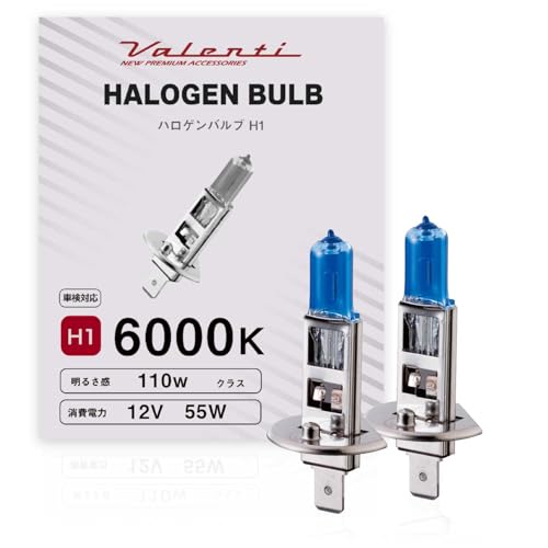 

[Эксклюзив для Amazon.co.jp] VALENTI Галогенная лампа для фар/противотуманных фар H1 6000K 12V 55W