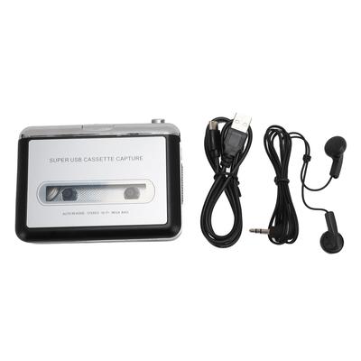 Convertitore USB da Cassetta a MP3 Nastro a Suono Digitale USB 2.0 Registratore Lettore di Cassette Portatile