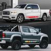 Car DIY Both Sides Stickers Pickup Custom Vinyl Decals Cover Auto Styling Accessories Truck Stripes Wrap Vinyl Film Decoration