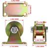 2" Groove Wheel, H-Type Heavy Duty Rigid Caster for Square Tube Track, Rolling Gate, Industrial Machines, Heavy Door, Load 680KG