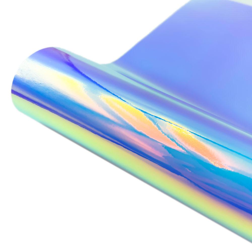 12in X 39in Holographic Gradient Adhesive Vinyl Crafts DIY Xmas Sign Wall Mug Decals Stickers Decor For Cut Silhouette Cameo