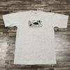 Vintage Smokey Mountains Black Bear Tshirt Grey Large VTG USA Tennessee
