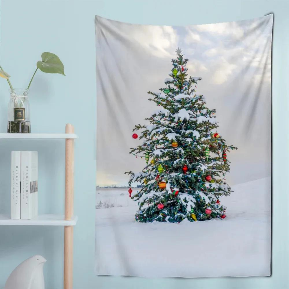 

Рождественская елка Гобелен Спальня Гостиная Домашнее украшение стены 100x75cm
