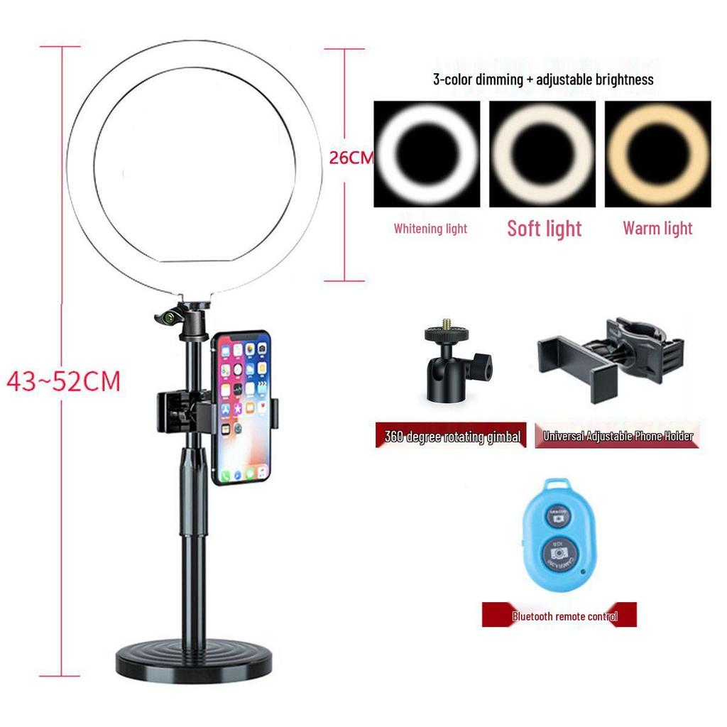 Multifunctional Phone Tripod with Fill Light & Selfie Stand for Streamers