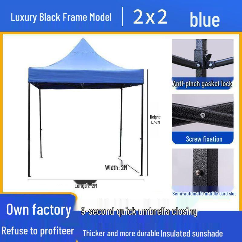 Durable & Weighted Telescopic Folding Tent Umbrella: Rain Shelter with Sun Protection for Outdoor Events.
