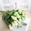 4 Heads Long Stem Artificial Flowers Wedding Decoration Silk Rose Fake Flowers Christmas Home Hotel Garden Decor Plants
