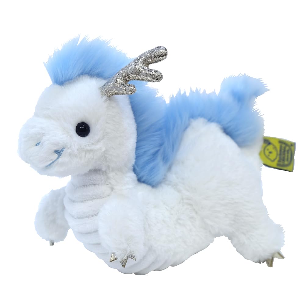 SunLemon Dragon White Small 12 x 21 x 16cm Plush Animal Fluffy's P-8912