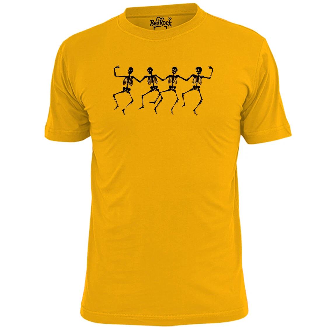 Mens Dancing Skeletons Funny T shirt Halloween Horror 3XL