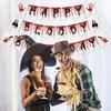 1 Set Happy Birthday Garland with Blood Home Hanging Decorations Party Supplies Halloween Birthday Banner Halloween