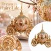 Weihnachts-Kürbis-Kutsche Acryl-Ornament Hängender Anhänger für die Feiertagsbaumdekoration