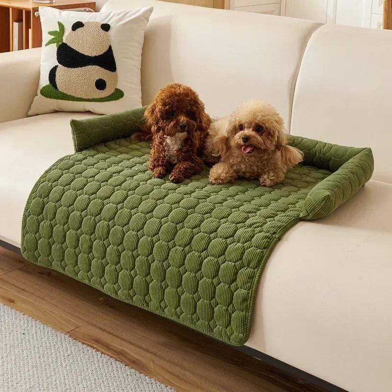 Quadratisches Winterweiches Warmes Haus für Hundebett für Kleinen Hund Matte Superweiches Katzenbett Haustier Sofa Kissen Plüsch Nackenkissen Katzennest Reise