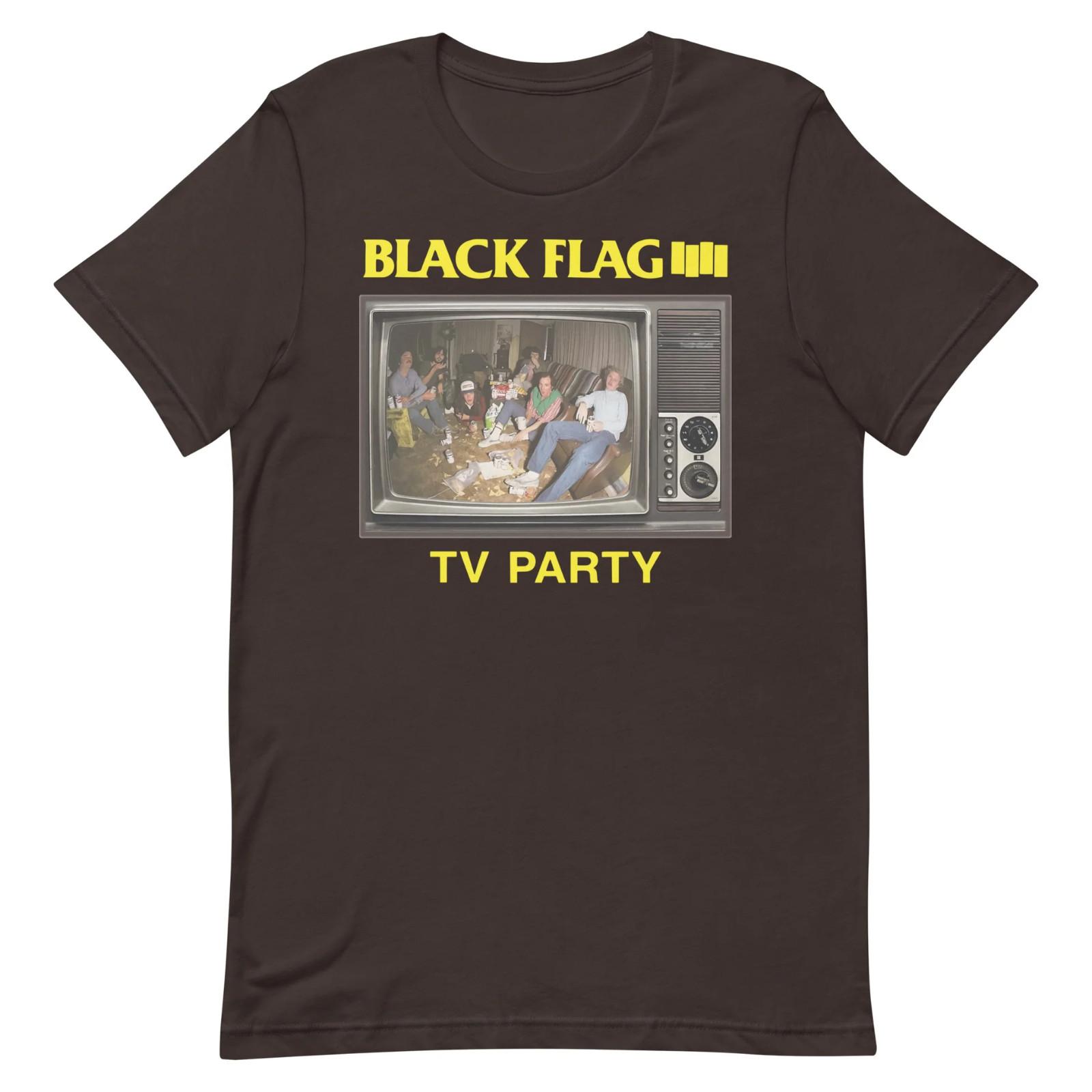 NEW BLACK FLAG Band TV Party Heavy Cotton Black S-5XL Shirt EN791 S разноцветный