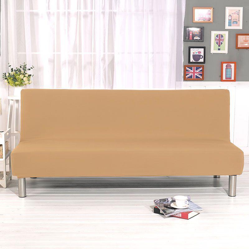 Luxurious Solid Sofa Bed Cover With Elastic Fabric For Ultimate Comfort And Protection