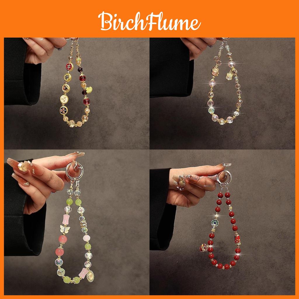 Classic Phone Lanyard With Water Crystal Beads For Men Women