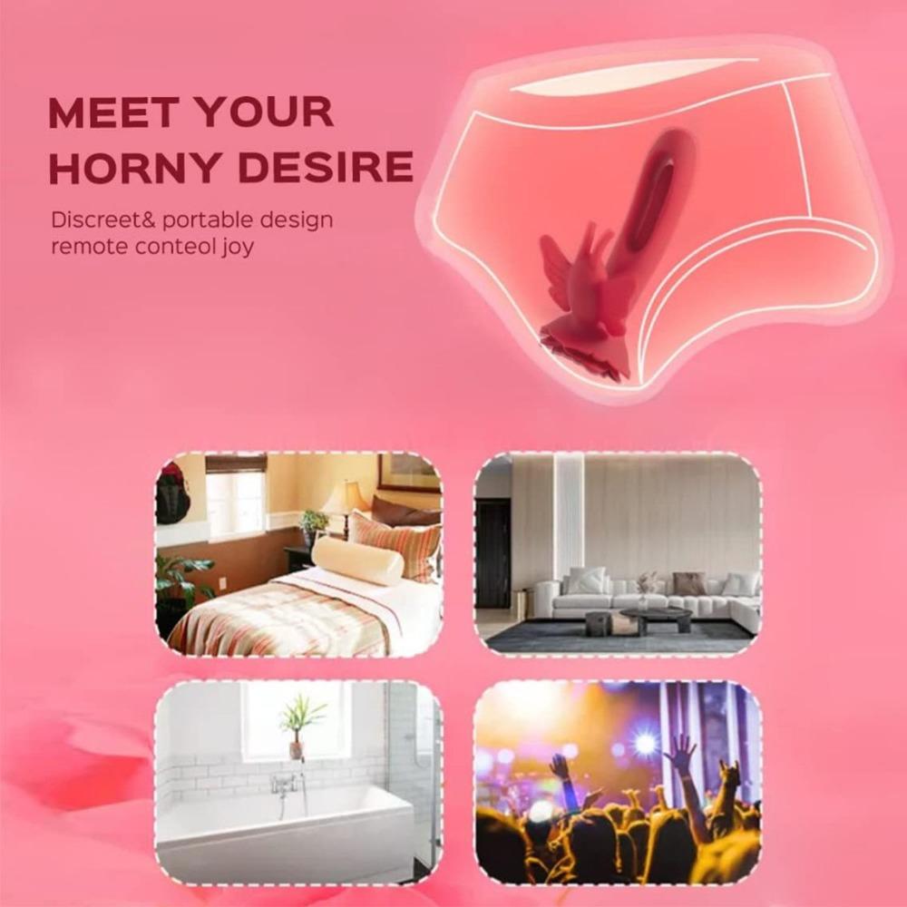 G Spot Vibrator for Women Butterfly Clitoral Vibrator Adult Rabbit Sex Toys with 9 Slap Modes 4 Slap Mode Clitoral