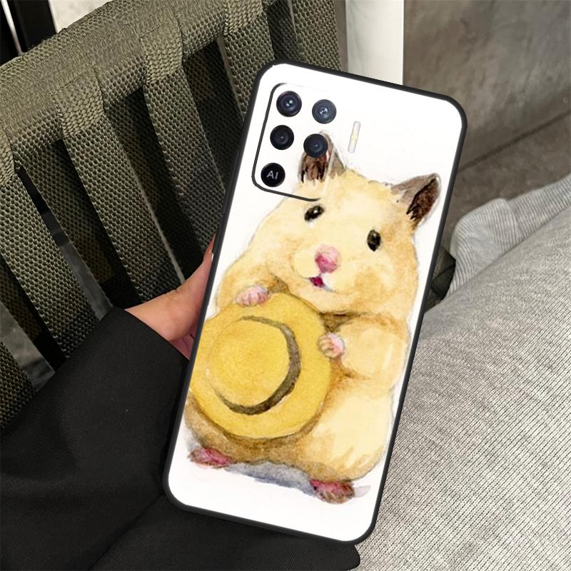 

Hamster Art Case For Oppo A80 A60 A40 A94 A54 A98 A78 A18 A38 A58 A16 A76 A96 A17 A77 A74 A57S A15 Cover OPPO A15