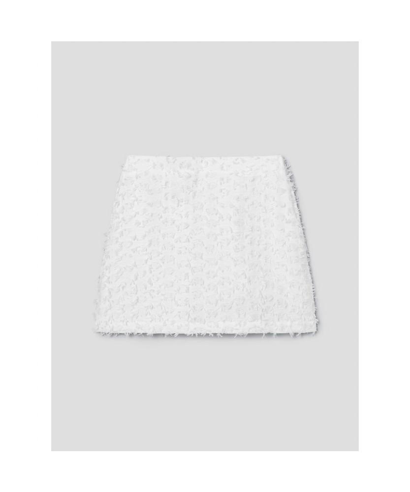 8SECONDS Motif Mini Skirt White