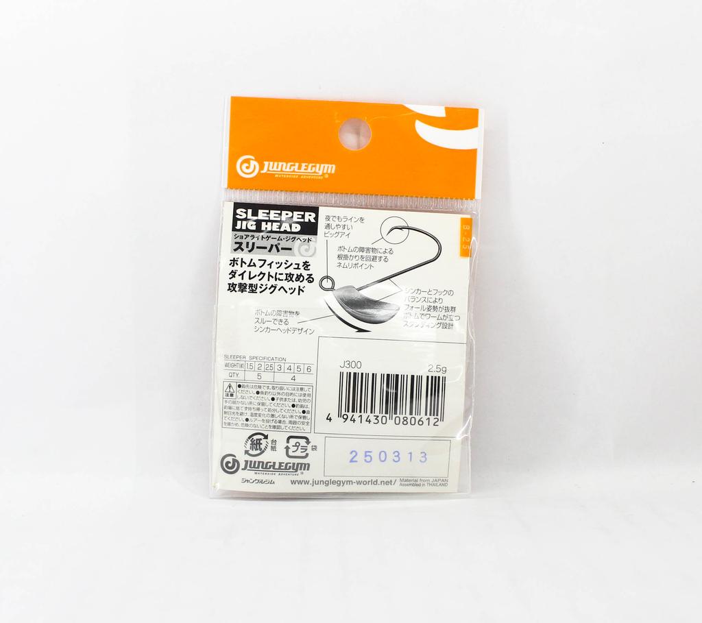 Sale Jungle Gym J300 Jig Head Sleeper 2.5 Grams Hook Size 5 (0612)