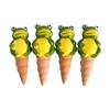 4 Pieces Frog Shaped Plant Watering Spike Automatic Holiday Watering Cute Plant