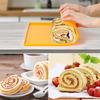 Place Mat with Edge Non-stick Anti-scalding Silicone Heat Insulated Food Dehydrator Cake Board Baking Pad for Daily Use