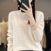 Andy's Velvet Women's Seamless Knit Sweater: Autumn/Winter Half-High Collar Long Sleeve Wool Base Layer