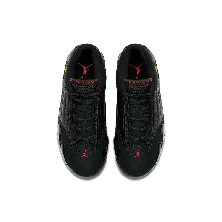 Air Jordan 14 Retro Last Shot 2018 Men Sneakers Black Varsity-Red 487471-003