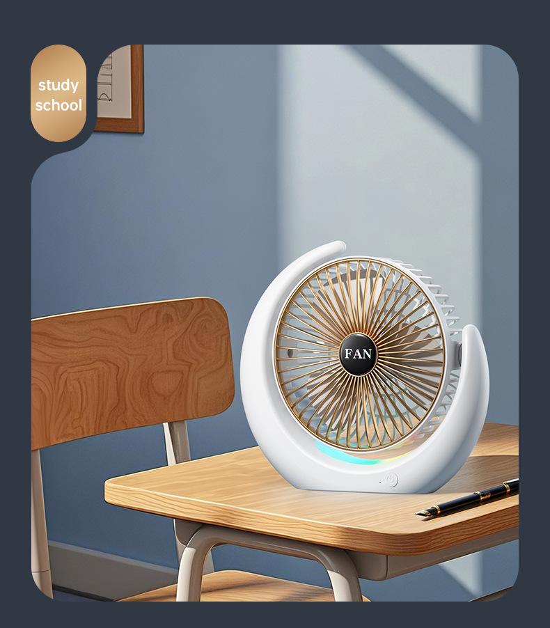 Portable USB Rechargeable Desk and Camping Fan